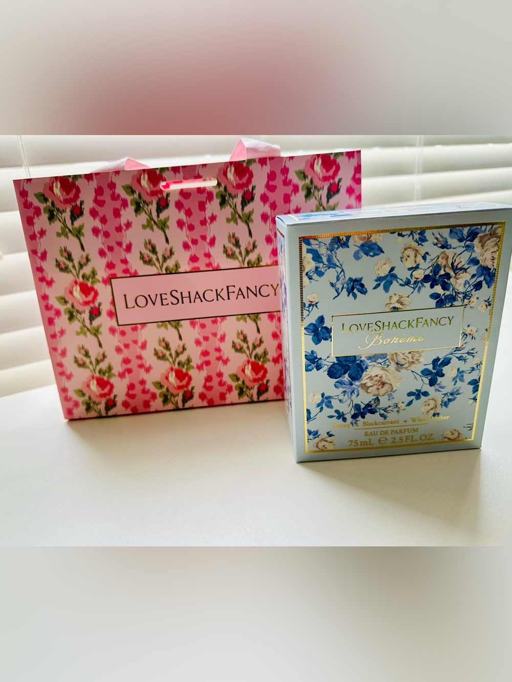 EMPTY Perfume Box - (NO PERFUME, BOX ONLY) and Shopping Bag - LoveShackFancy